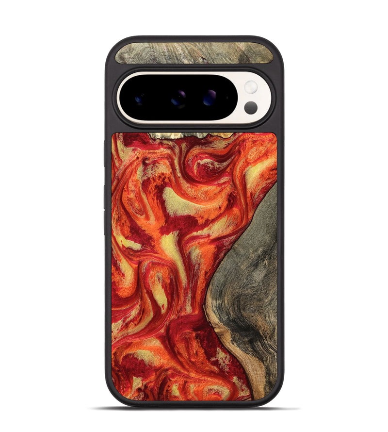 Pixel 9 Wood Phone Case - Catina (Red, 799166)