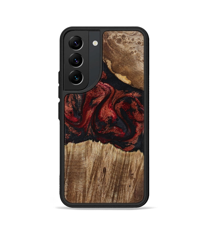Galaxy S22 Wood Phone Case - Ivette (Red, 799167)