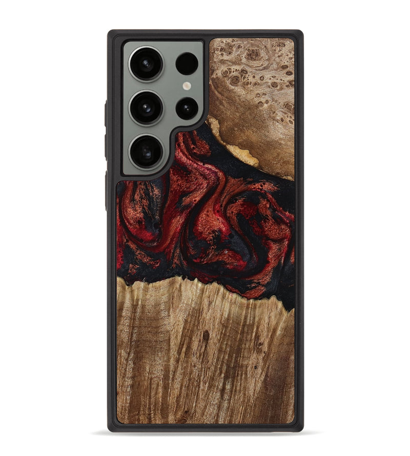 Galaxy S23 Ultra Wood Phone Case - Ivette (Red, 799167)