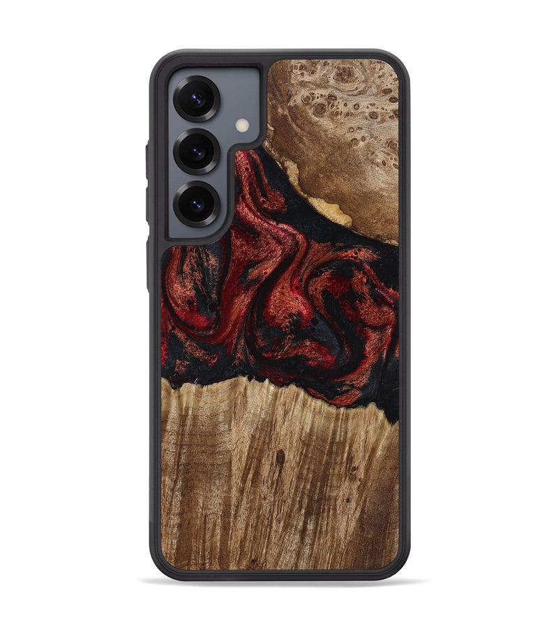 Galaxy S25 Plus Wood Phone Case - Ivette (Red, 799167)