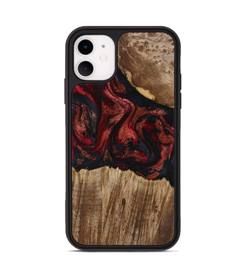 iPhone 11 Wood Phone Case - Ivette (Red, 799167)