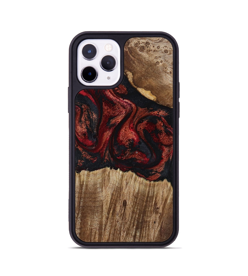 iPhone 11 Pro Wood Phone Case - Ivette (Red, 799167)