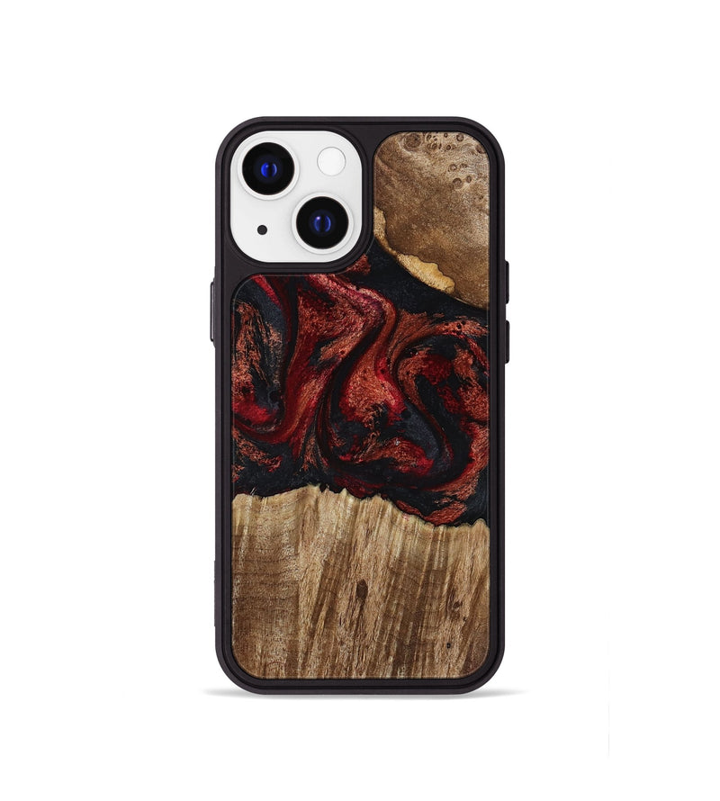 iPhone 13 mini Wood Phone Case - Ivette (Red, 799167)