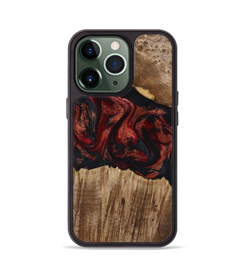 iPhone 13 Pro Wood Phone Case - Ivette (Red, 799167)