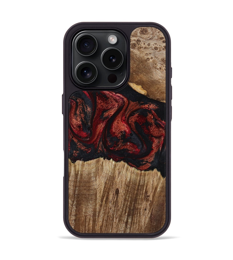 iPhone 16 Pro Wood Phone Case - Ivette (Red, 799167)
