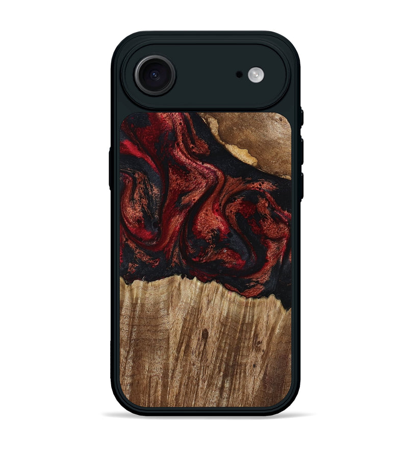 iPhone 17 Air Wood Phone Case - Ivette (Red, 799167)