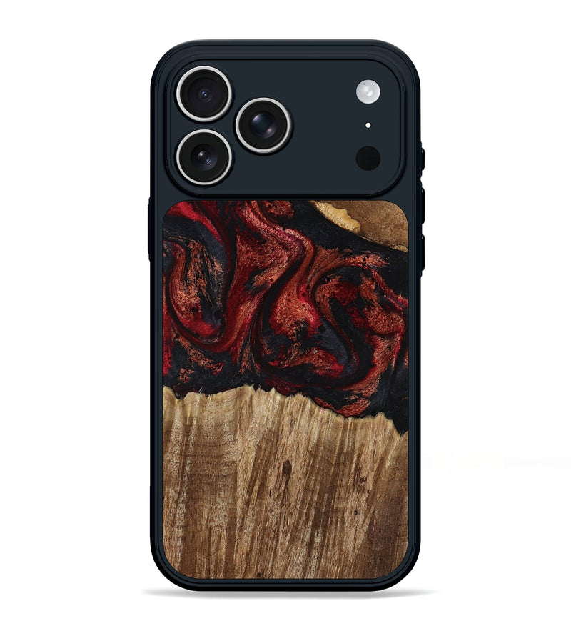 iPhone 17 Pro Max Wood Phone Case - Ivette (Red, 799167)