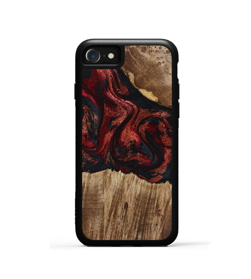 iPhone SE Wood Phone Case - Ivette (Red, 799167)