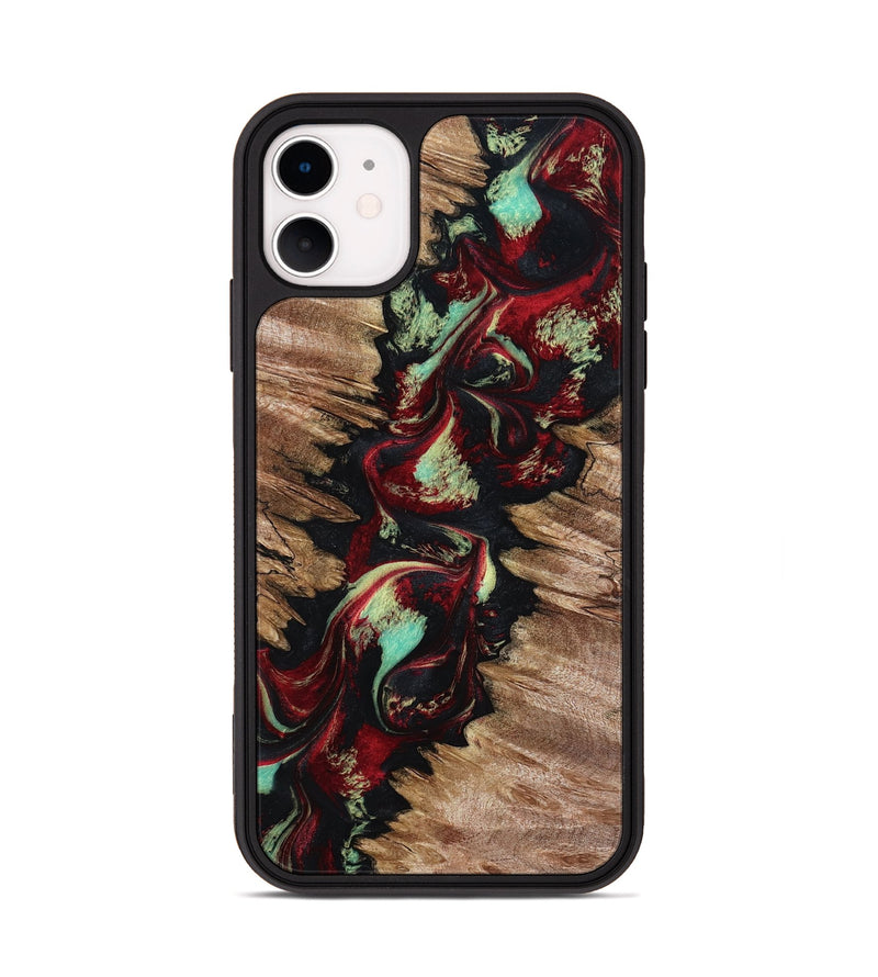iPhone 11 Wood Phone Case - Kairo (Red, 799168)