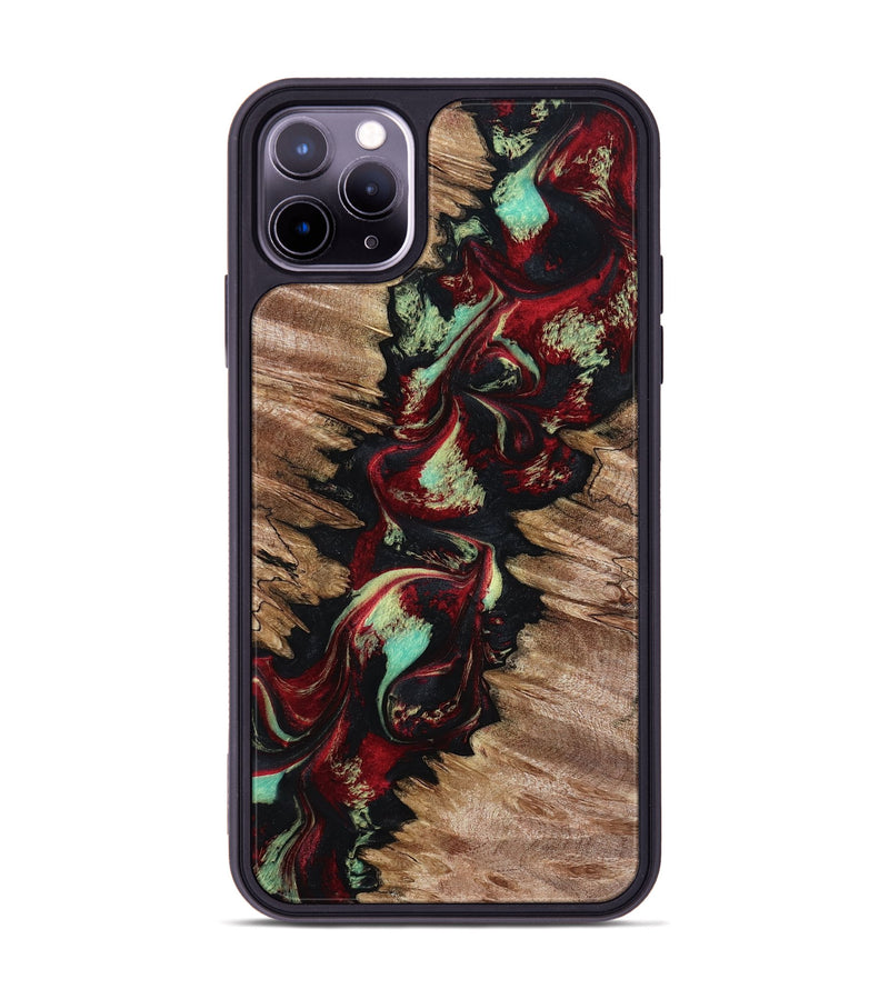iPhone 11 Pro Max Wood Phone Case - Kairo (Red, 799168)