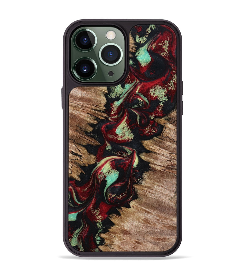 iPhone 13 Pro Max Wood Phone Case - Kairo (Red, 799168)