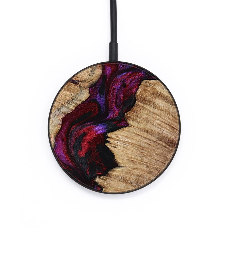 Circle Wood Wireless Charger - Evelyne (Red, 799169)