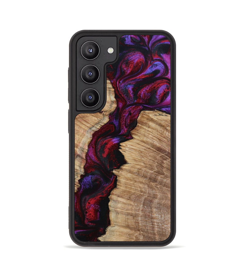 Galaxy S23 Wood Phone Case - Evelyne (Red, 799169)