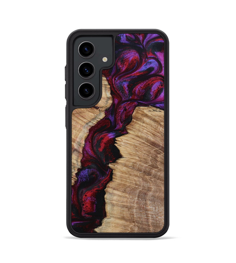 Galaxy S24 Wood Phone Case - Evelyne (Red, 799169)
