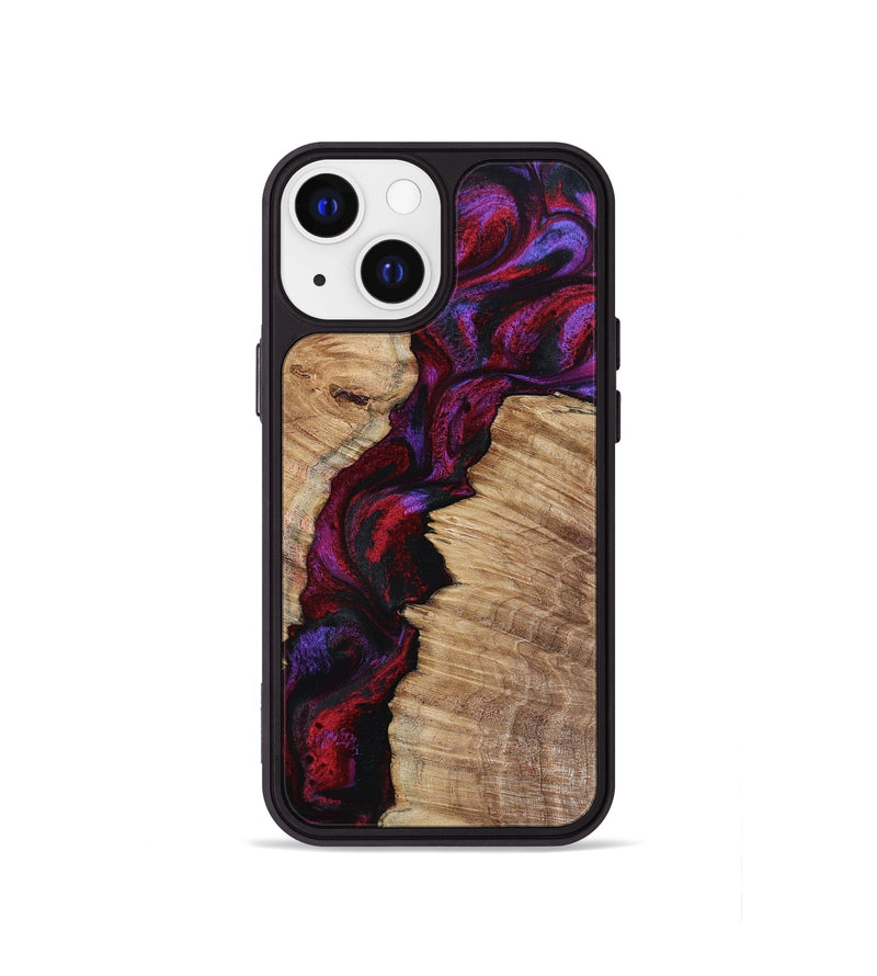 iPhone 13 mini Wood Phone Case - Evelyne (Red, 799169)
