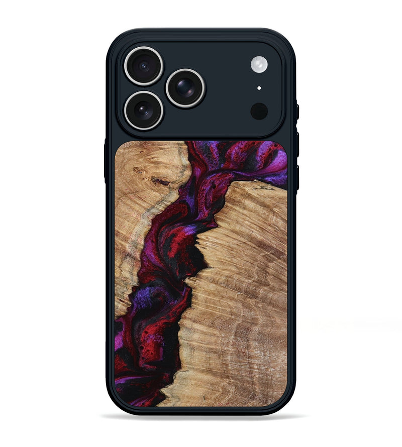iPhone 17 Pro Max Wood Phone Case - Evelyne (Red, 799169)