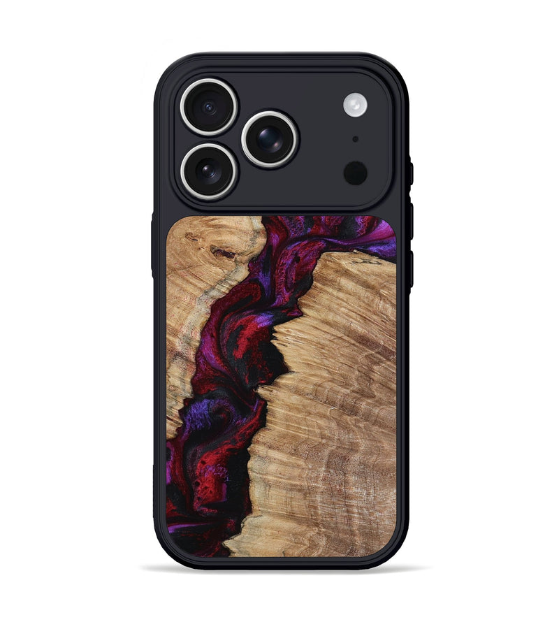 iPhone 17 Pro Wood Phone Case - Evelyne (Red, 799169)