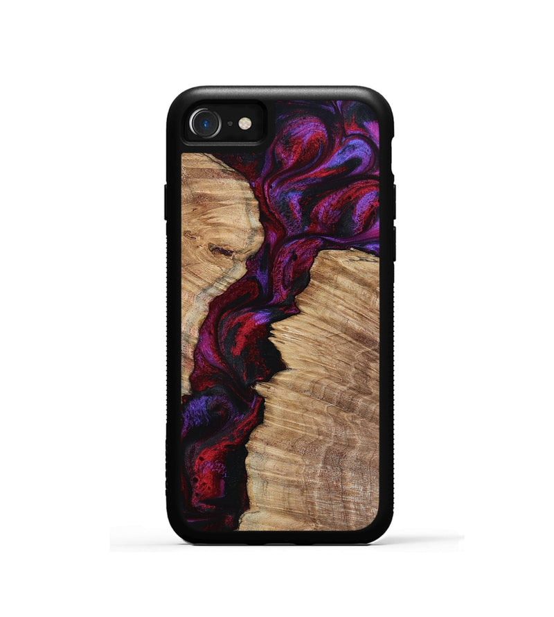 iPhone SE Wood Phone Case - Evelyne (Red, 799169)