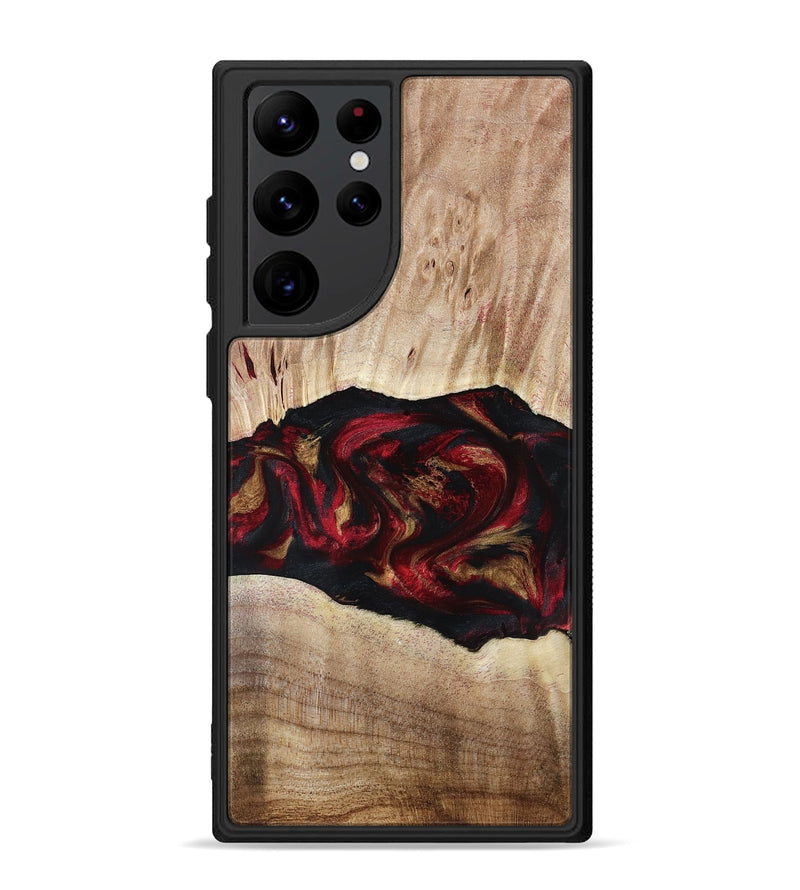 Galaxy S22 Ultra Wood Phone Case - Kade (Red, 799170)
