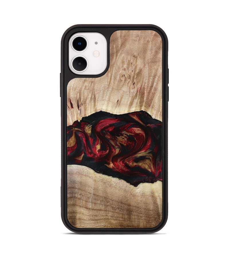 iPhone 11 Wood Phone Case - Kade (Red, 799170)