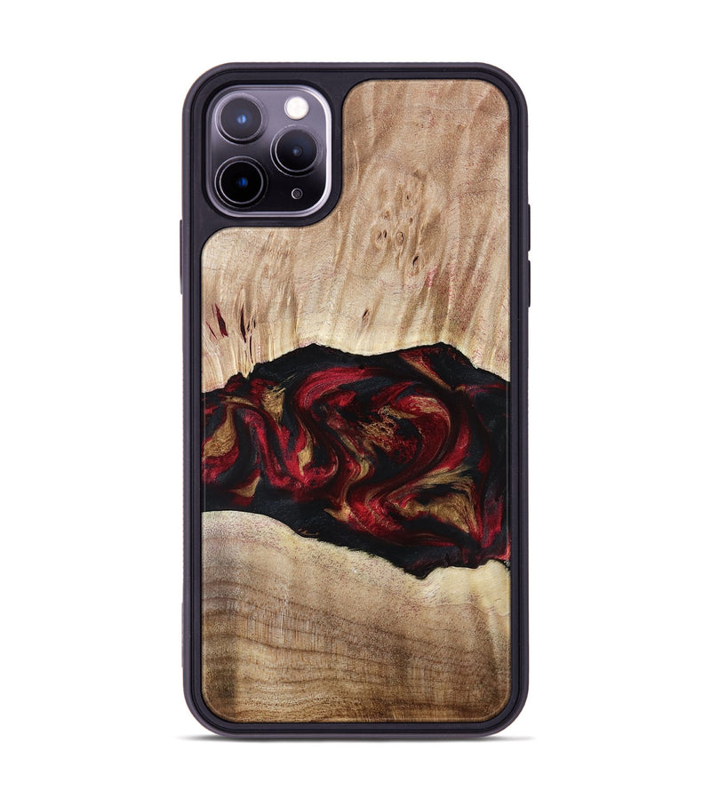 iPhone 11 Pro Max Wood Phone Case - Kade (Red, 799170)