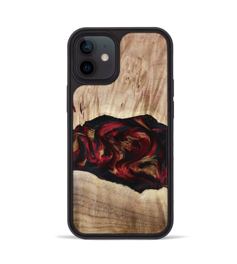 iPhone 12 Wood Phone Case - Kade (Red, 799170)