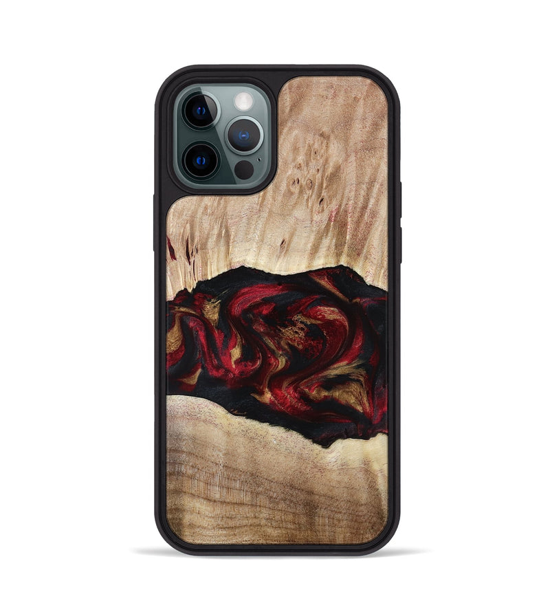 iPhone 12 Pro Wood Phone Case - Kade (Red, 799170)