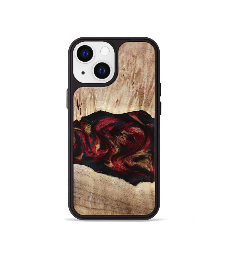 iPhone 13 mini Wood Phone Case - Kade (Red, 799170)