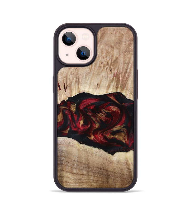 iPhone 14 Wood Phone Case - Kade (Red, 799170)