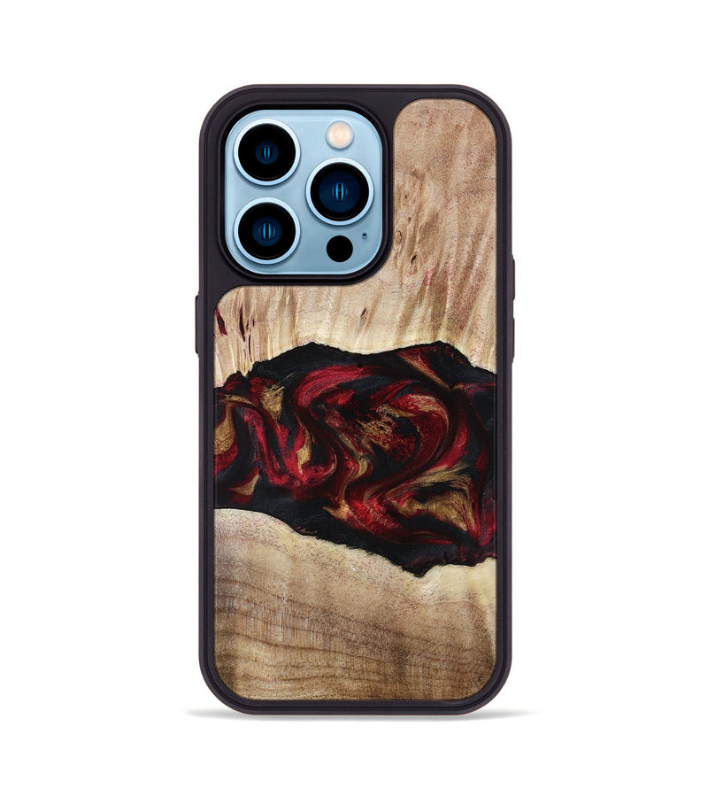 iPhone 14 Pro Wood Phone Case - Kade (Red, 799170)
