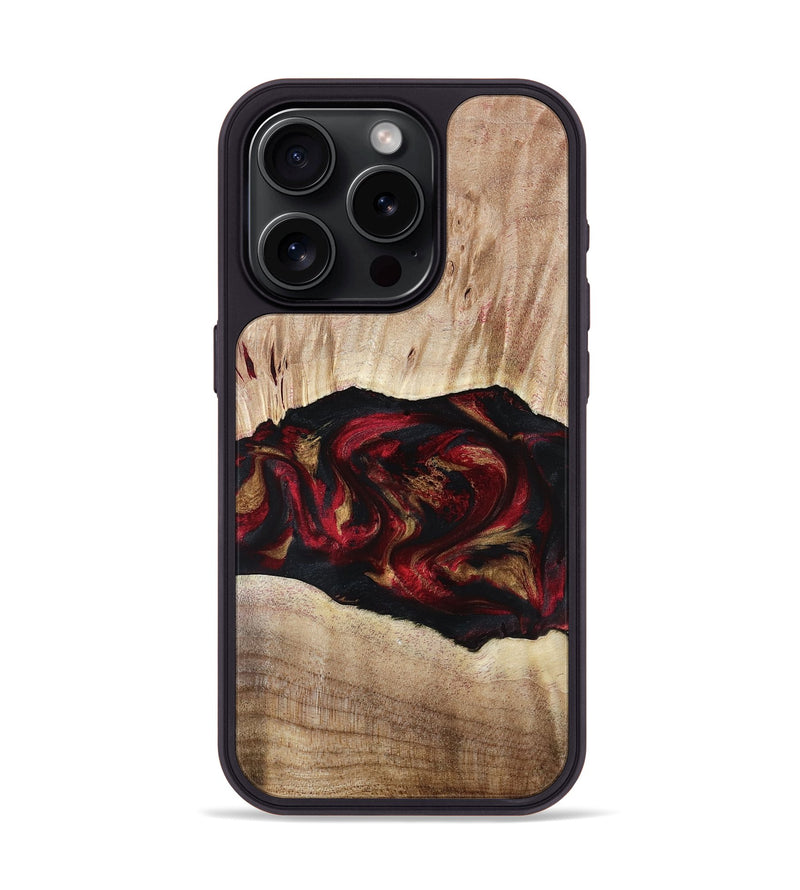 iPhone 15 Pro Wood Phone Case - Kade (Red, 799170)