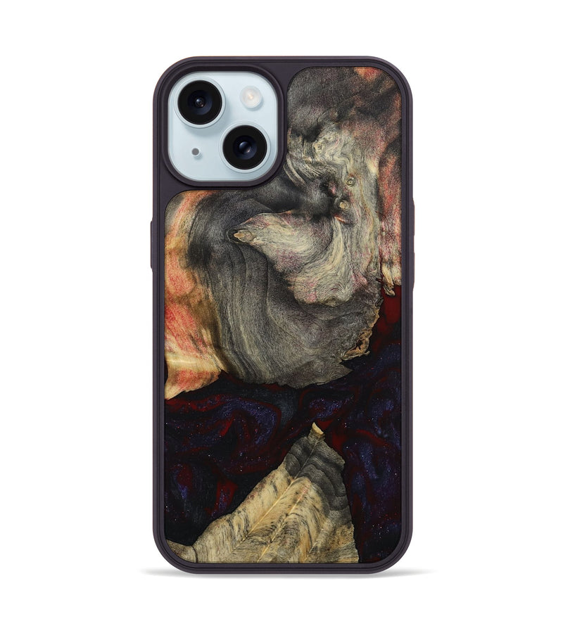iPhone 15 Wood Phone Case - Harris (Red, 799172)