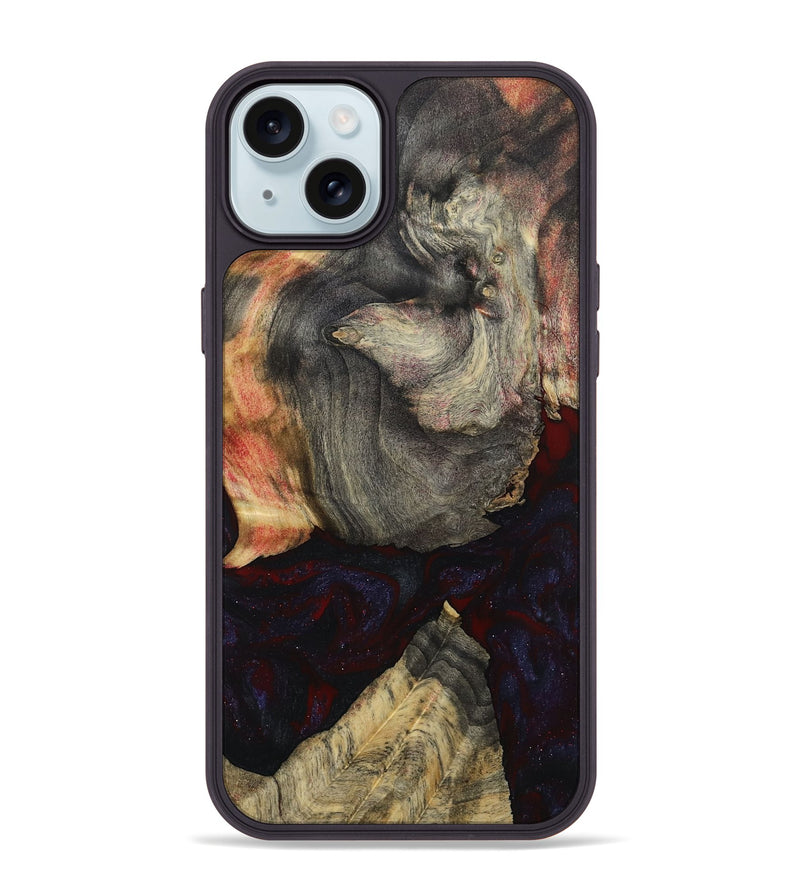 iPhone 15 Plus Wood Phone Case - Harris (Red, 799172)
