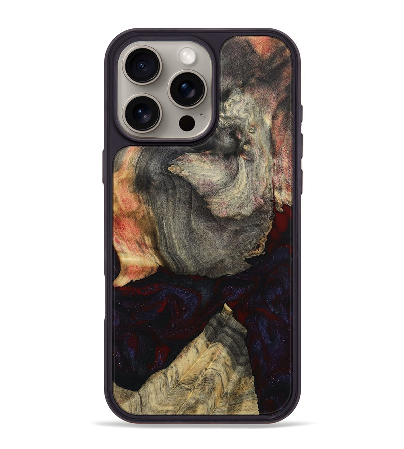 iPhone 16 Pro Max Wood Phone Case - Harris (Red, 799172)