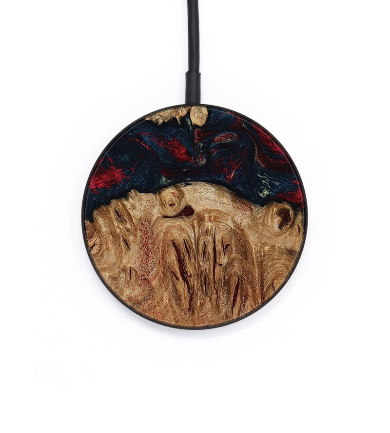 Circle Wood Wireless Charger - Darren (Red, 799175)