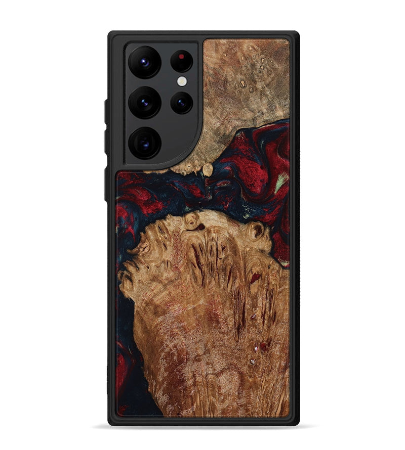 Galaxy S22 Ultra Wood Phone Case - Darren (Red, 799175)