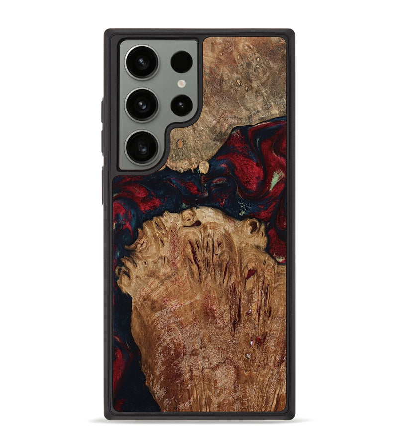 Galaxy S23 Ultra Wood Phone Case - Darren (Red, 799175)