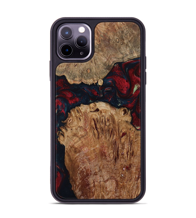 iPhone 11 Pro Max Wood Phone Case - Darren (Red, 799175)