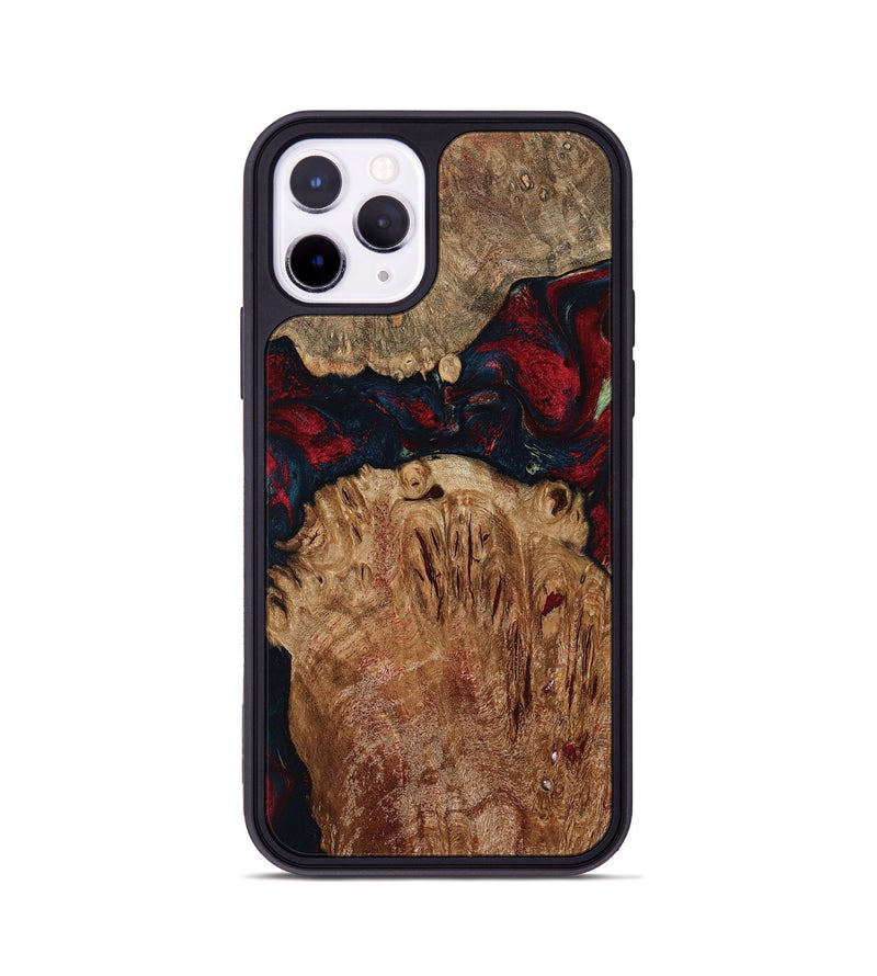 iPhone 11 Pro Wood Phone Case - Darren (Red, 799175)