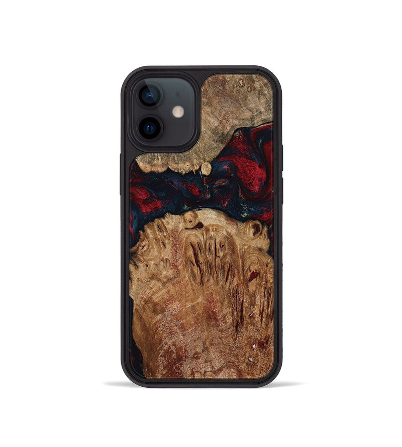 iPhone 12 mini Wood Phone Case - Darren (Red, 799175)