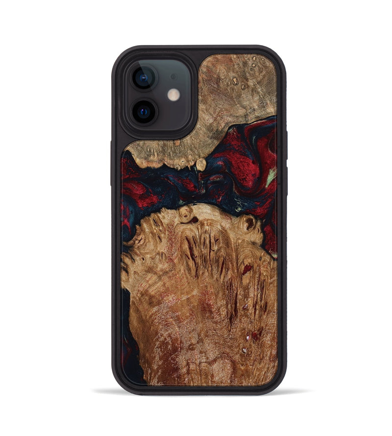 iPhone 12 Wood Phone Case - Darren (Red, 799175)