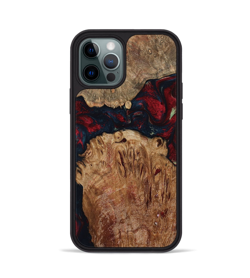 iPhone 12 Pro Wood Phone Case - Darren (Red, 799175)
