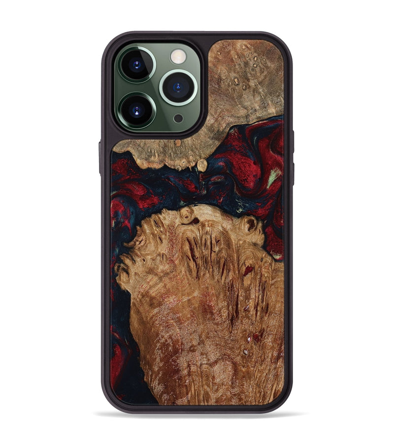 iPhone 13 Pro Max Wood Phone Case - Darren (Red, 799175)