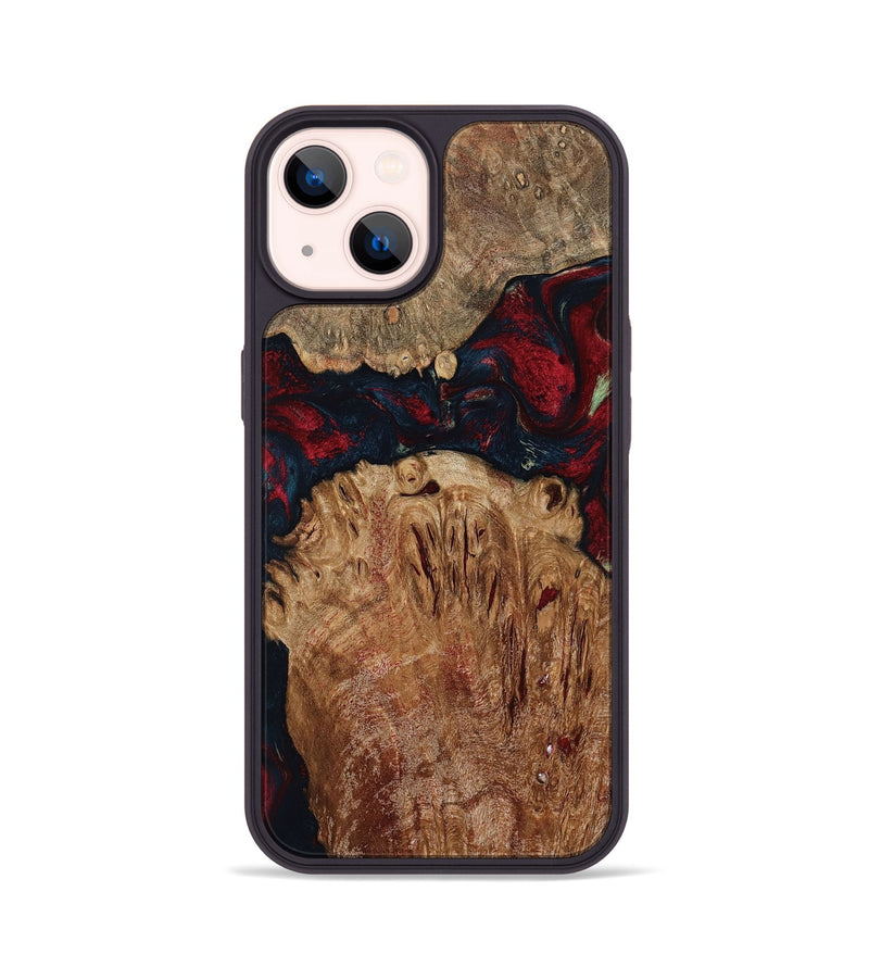 iPhone 14 Wood Phone Case - Darren (Red, 799175)