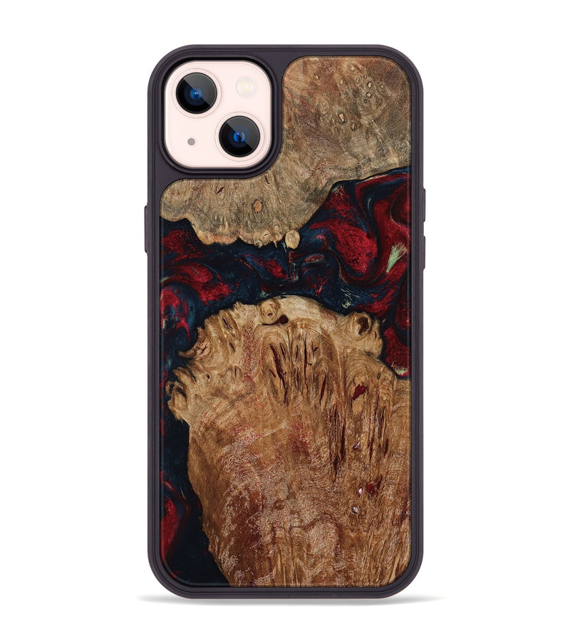 iPhone 14 Plus Wood Phone Case - Darren (Red, 799175)