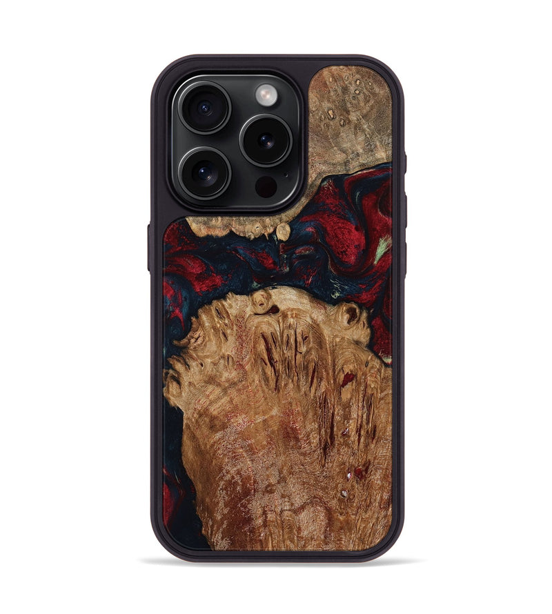 iPhone 15 Pro Wood Phone Case - Darren (Red, 799175)