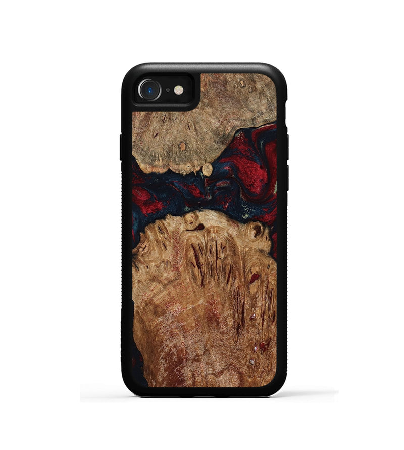 iPhone SE Wood Phone Case - Darren (Red, 799175)