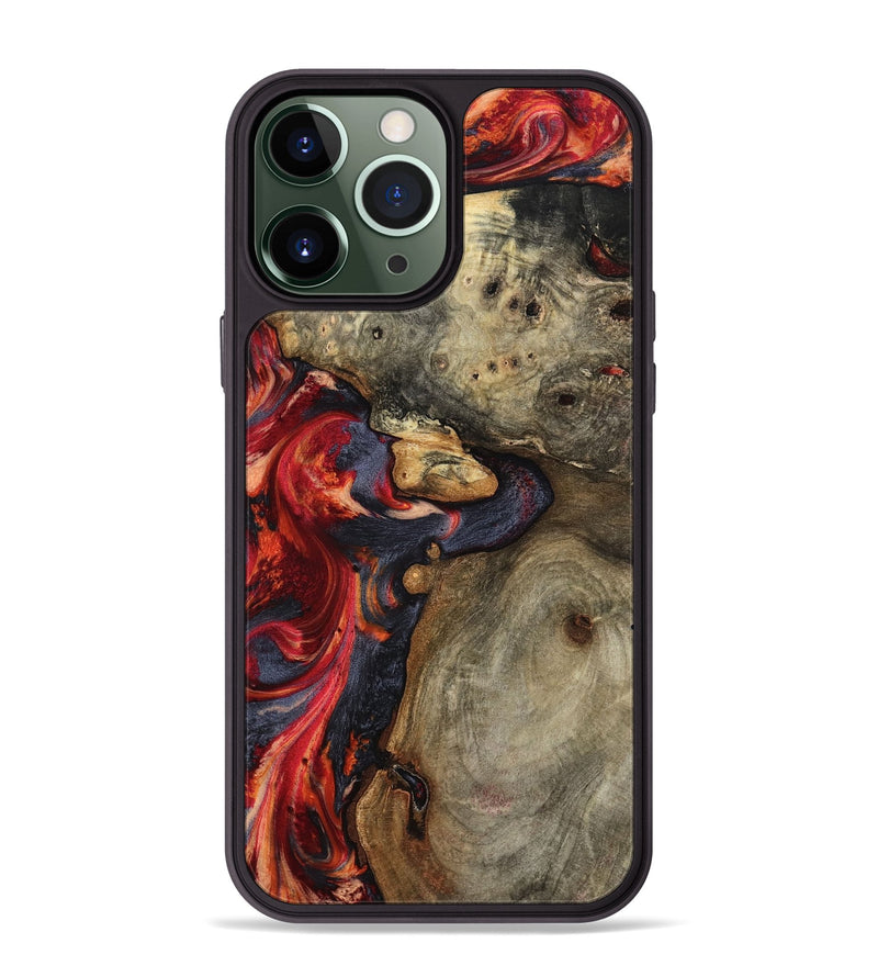 iPhone 13 Pro Max Wood Phone Case - Kenji (Red, 799176)
