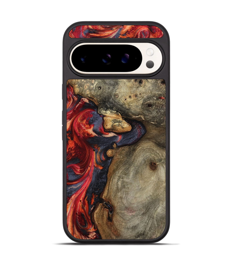 Pixel 9 Wood Phone Case - Kenji (Red, 799176)