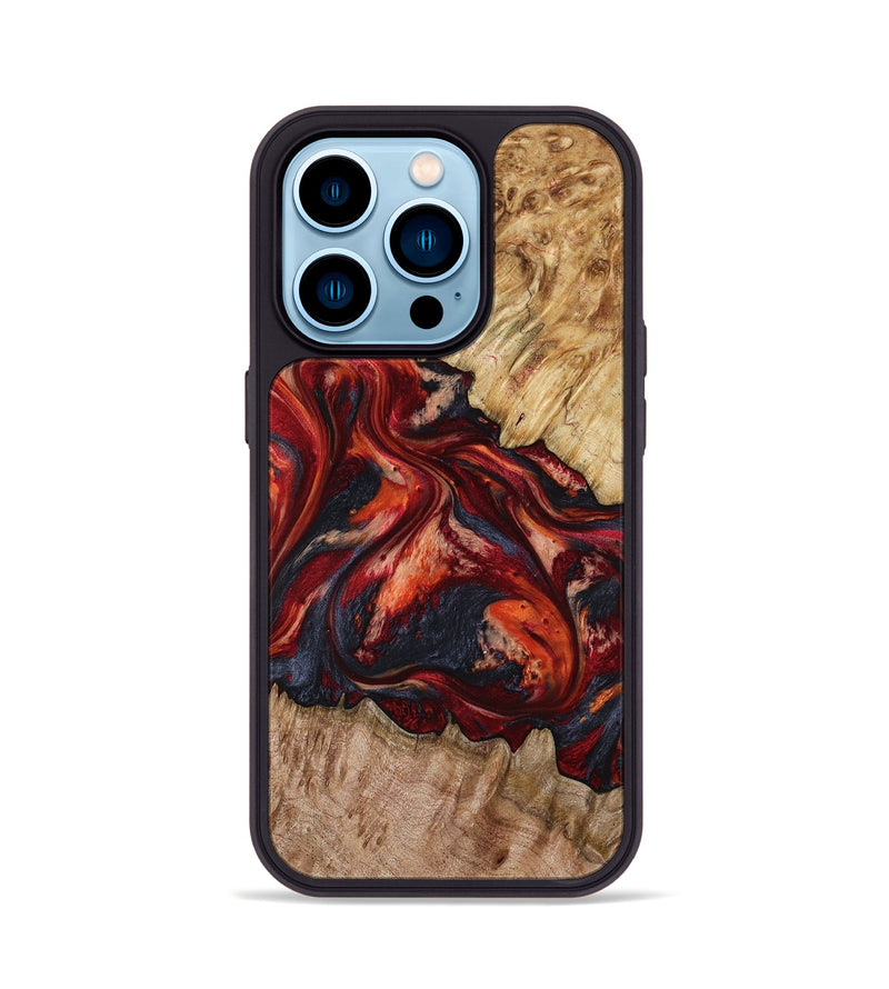 iPhone 14 Pro Wood Phone Case - Queen (Red, 799177)